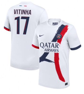 Paris Saint-Germain Vitinha #17 Segunda Equipación 2024-25 Manga Corta